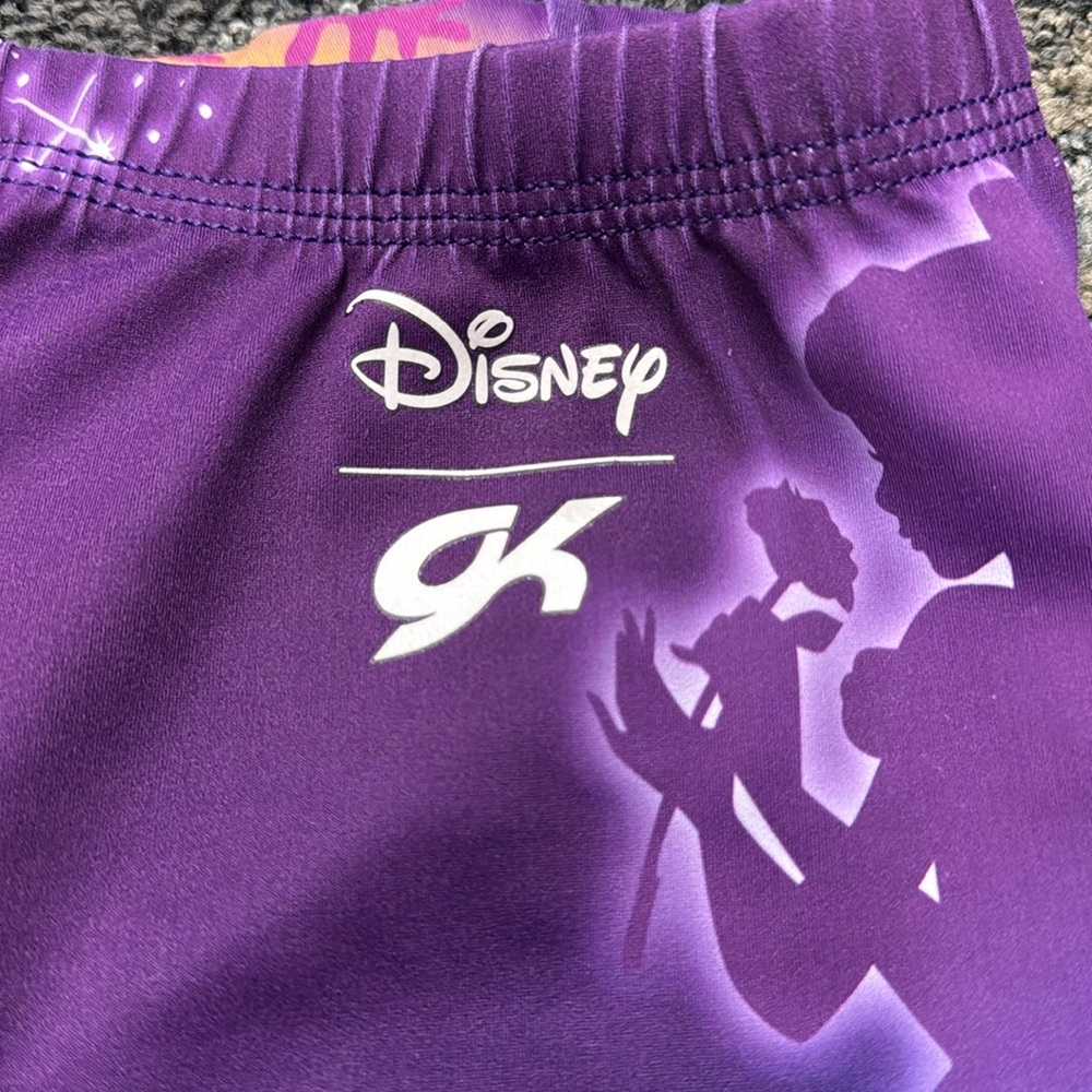GK Elite Disney “Belle” Spandex Shorts Youth Girls Medium
